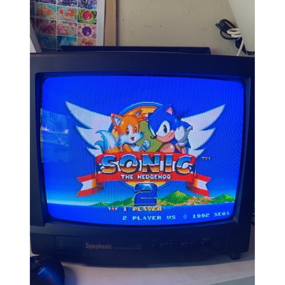 Symphonic ST413B 13" Color CRT TV Television, Works No remote retro game vintage